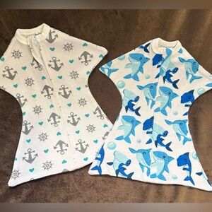 2-pack Sleeping Baby Zipadee Zip Sleep Sacks Preemie Swaddles NEW
